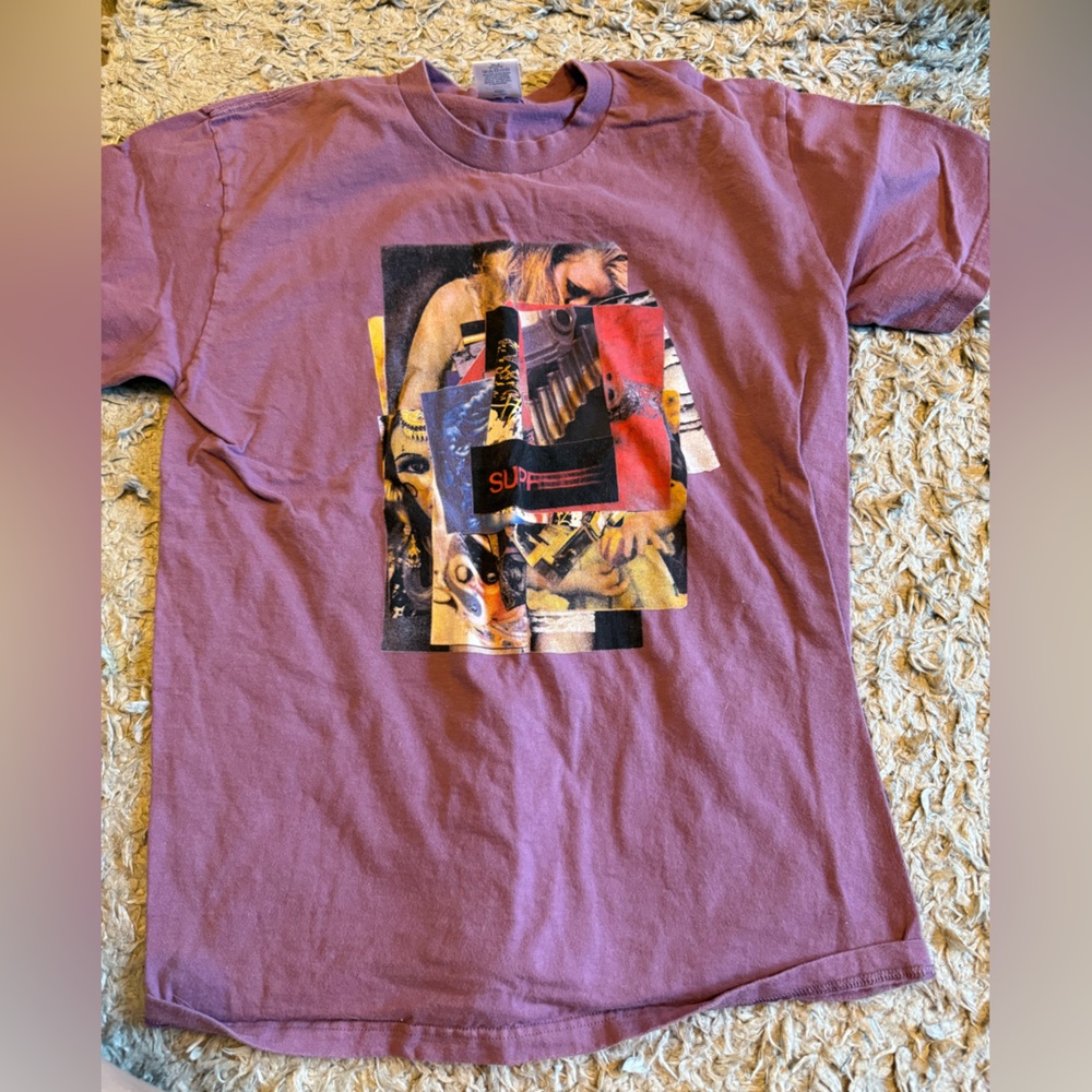 Supreme Purple Cotton Tee